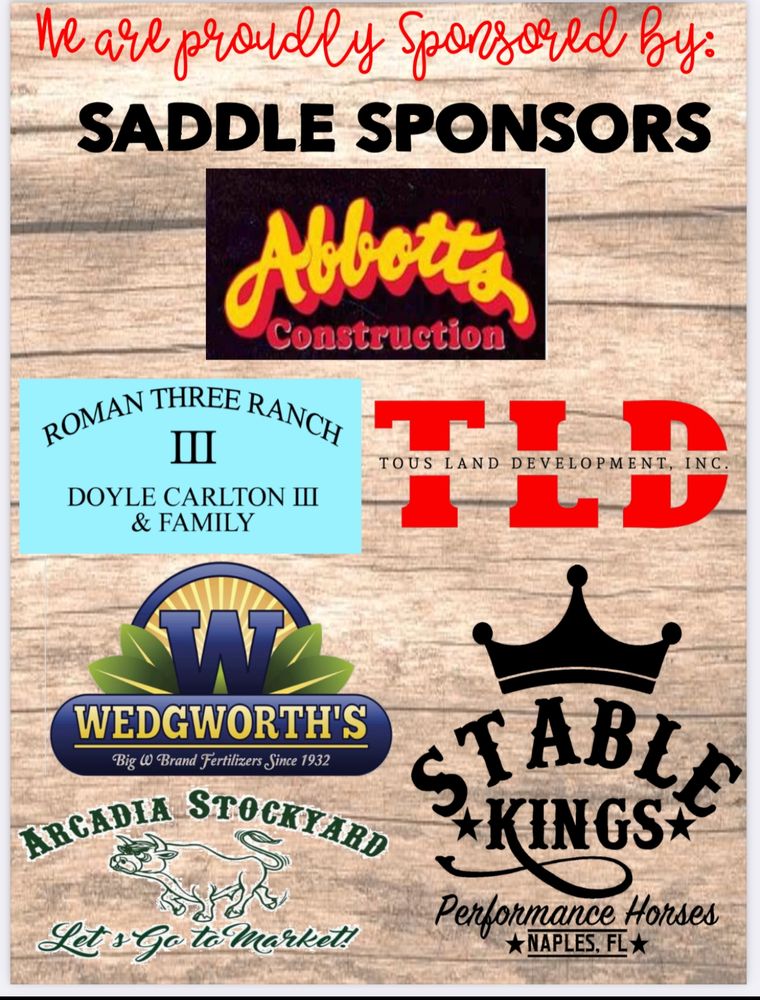 Arcadia Youth Rodeo Association Sponsors